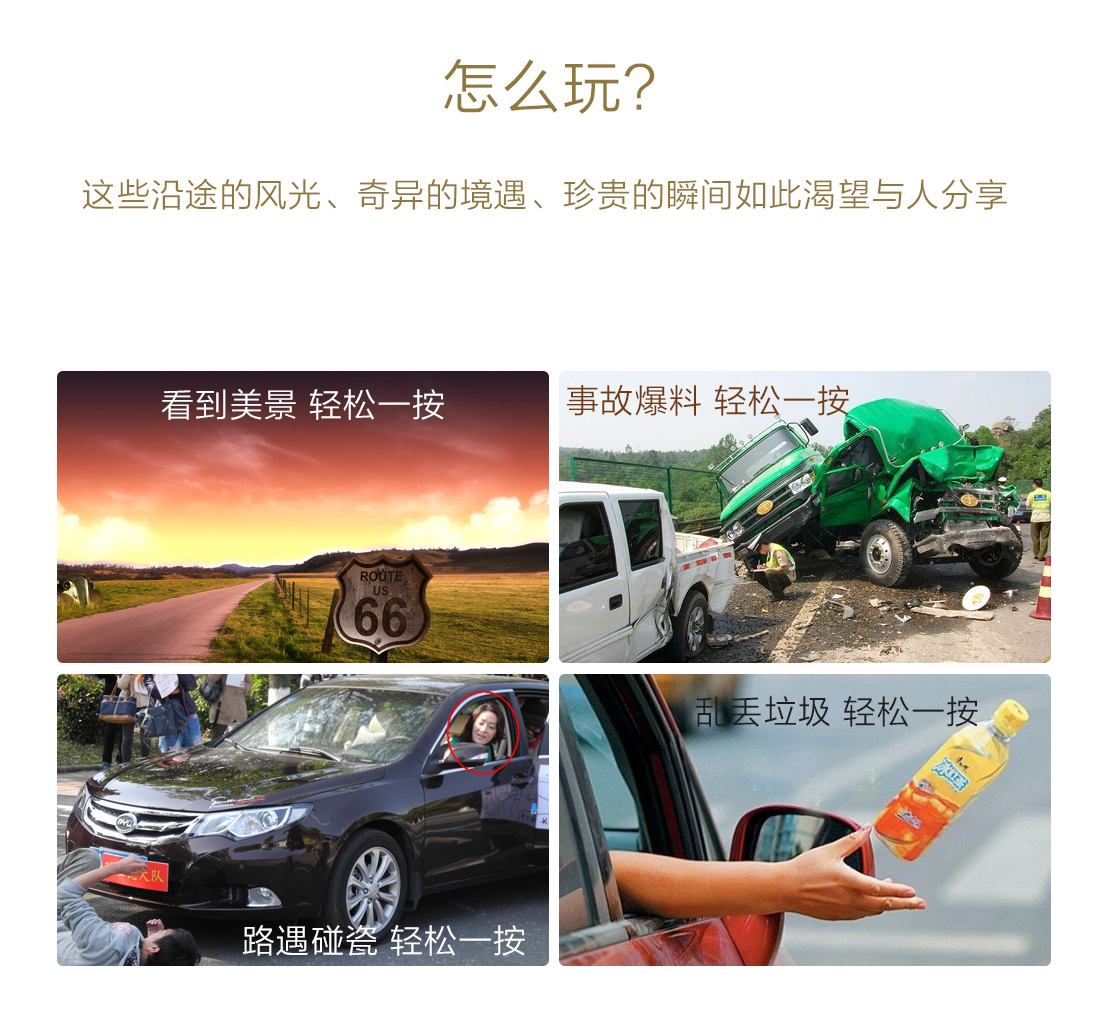 米狗高清社交分享行车记录仪H16