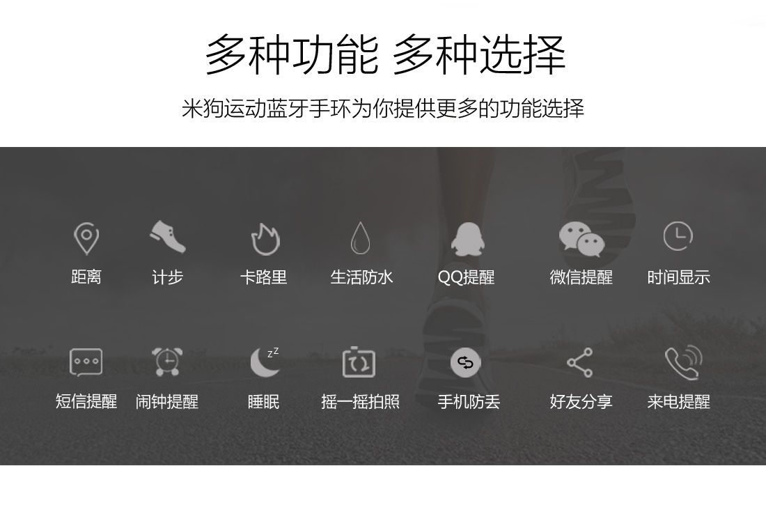 米狗智能蓝牙手环S8