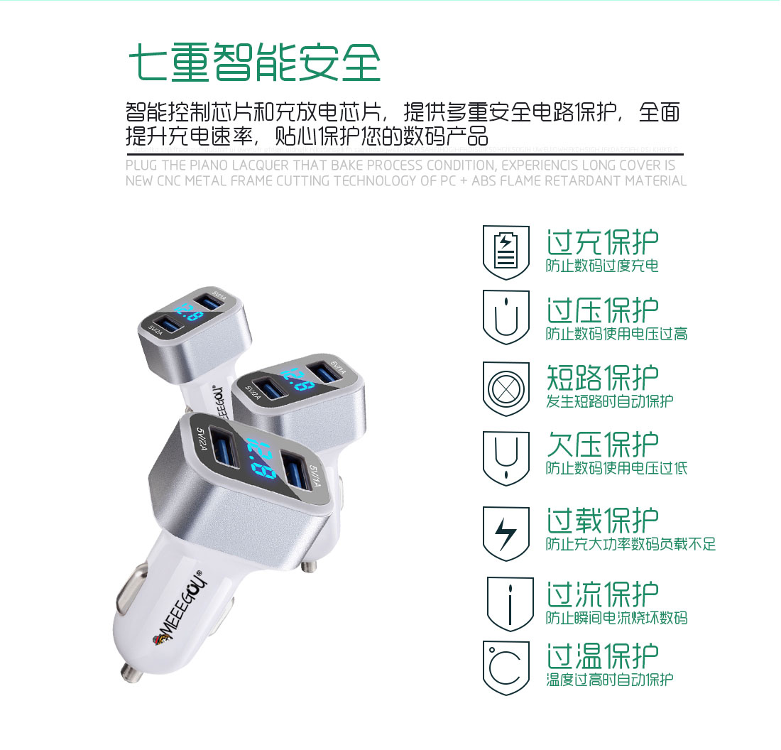 米狗电压检测，多功能智能车充Y2